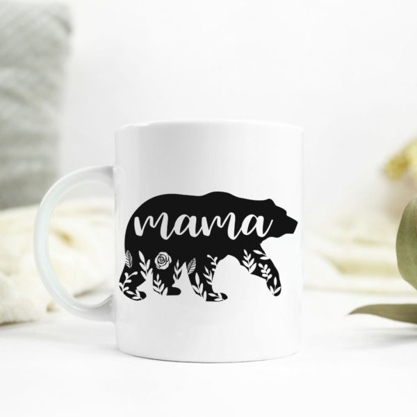 Mama bear with flowers Ceramic Mug