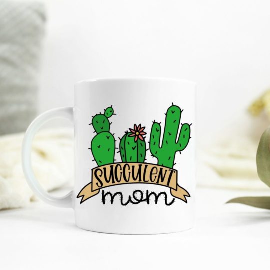 Succulent Mom Ceramic Mug