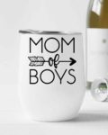 Mom of boys- Wine Tumbler (12oz)