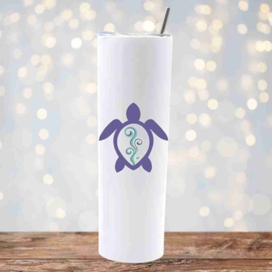 The Inspired Turtle- 20oz Skinny Insulated Tumbler