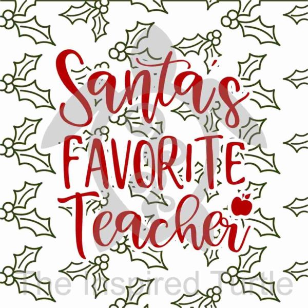 Santas Favorite teacher
