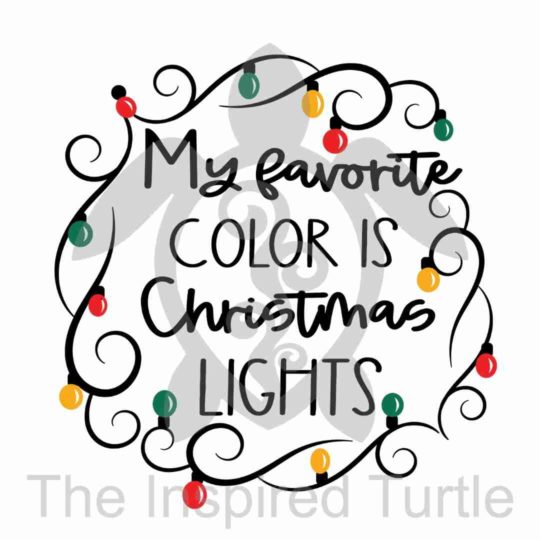 My Favorite color is Christmas Lights
