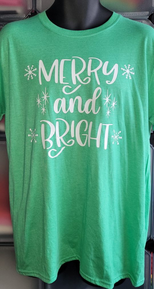 Merry and bright- T-shirt